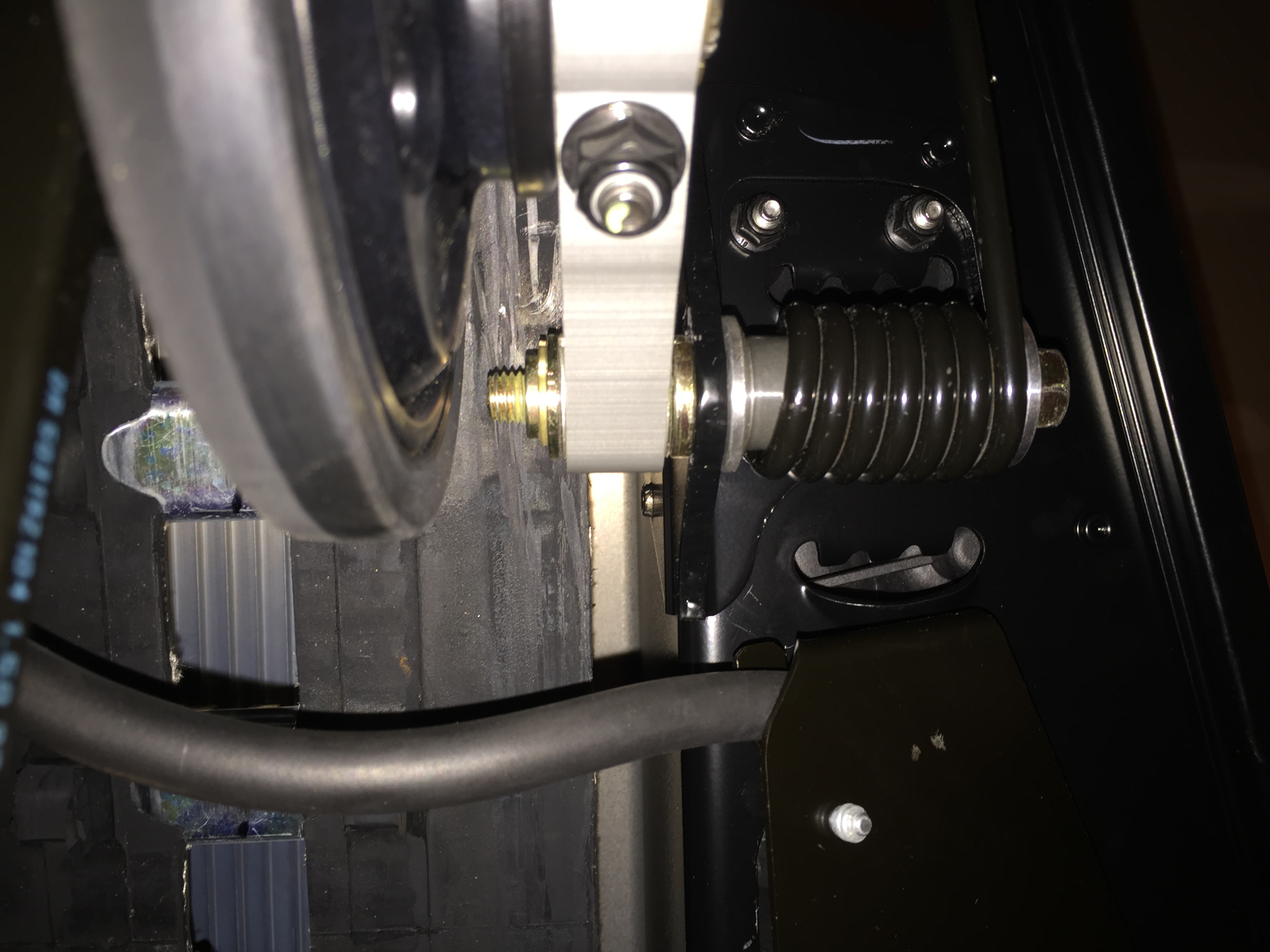 Ice Scratcher Install Rear Arm Upper Retaining Bolt SkiDoo